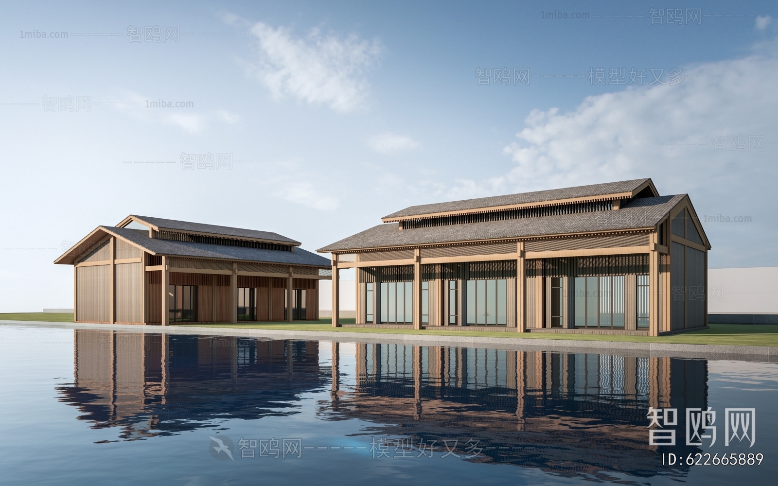 New Chinese Style Building Appearance