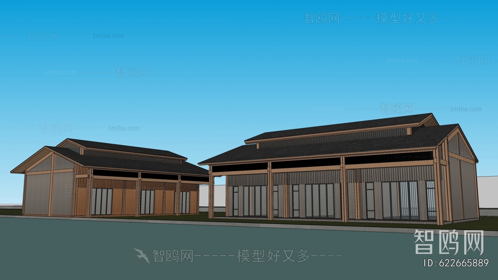 New Chinese Style Building Appearance