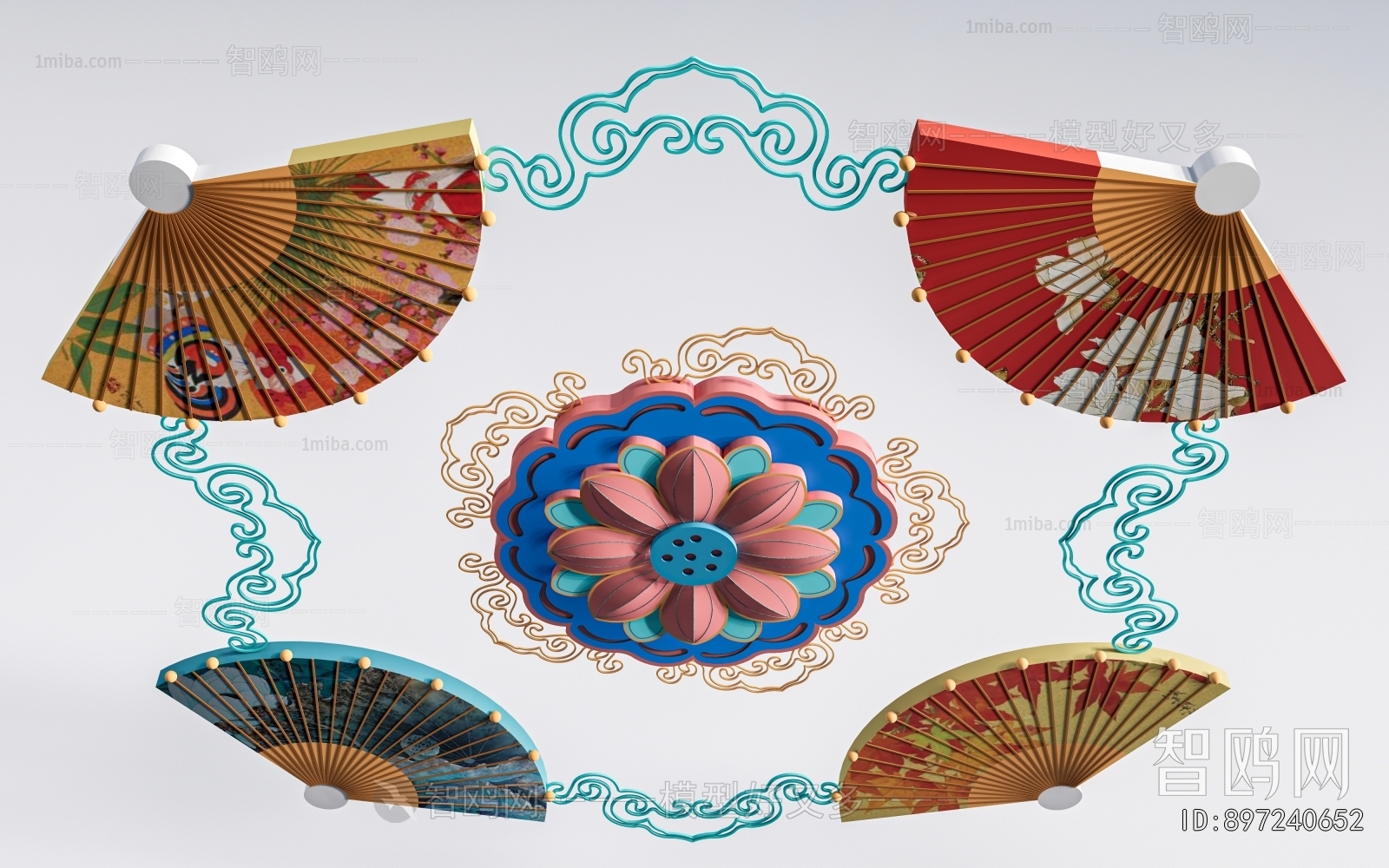 New Chinese Style Sculpture Sketch