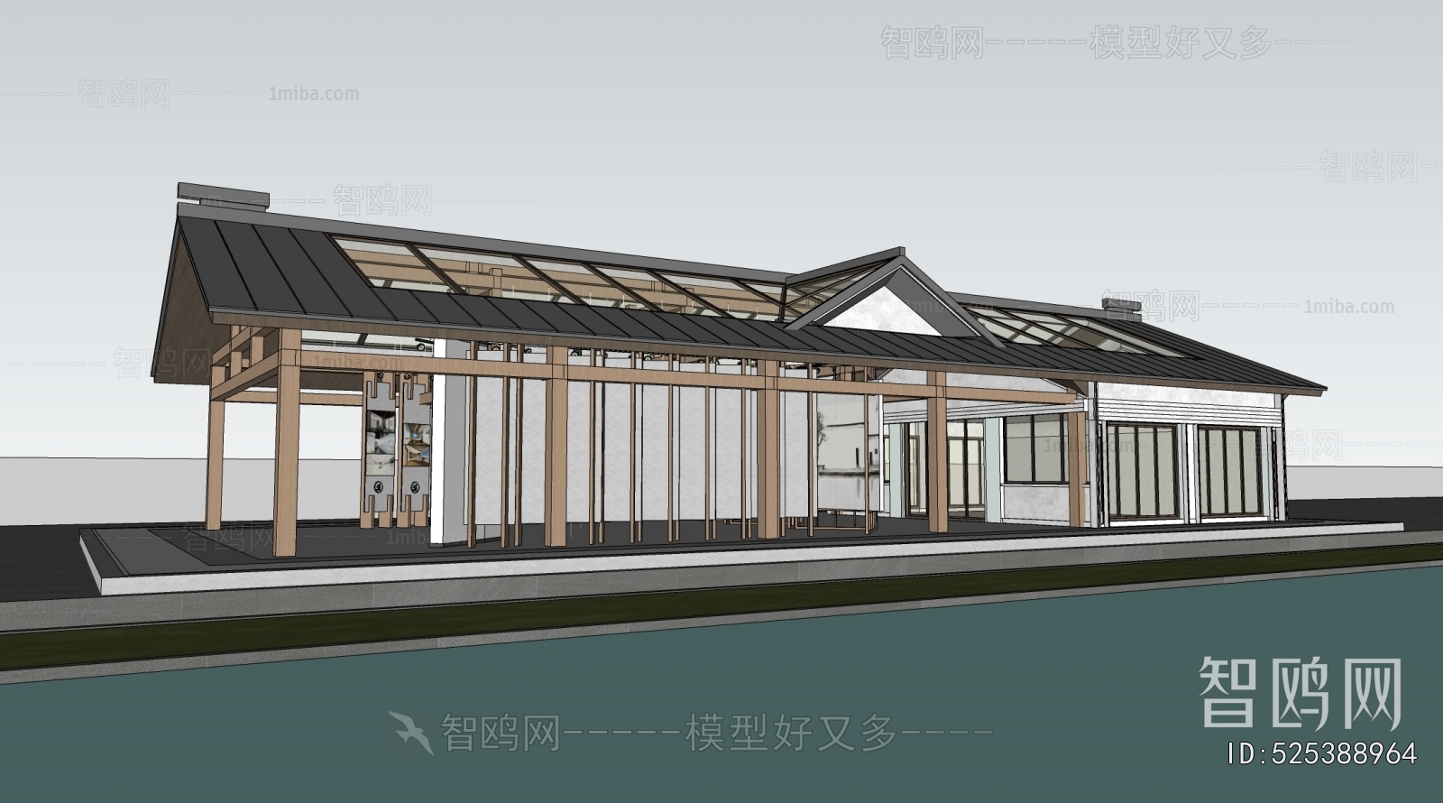 New Chinese Style Architecture Of Artistic Style