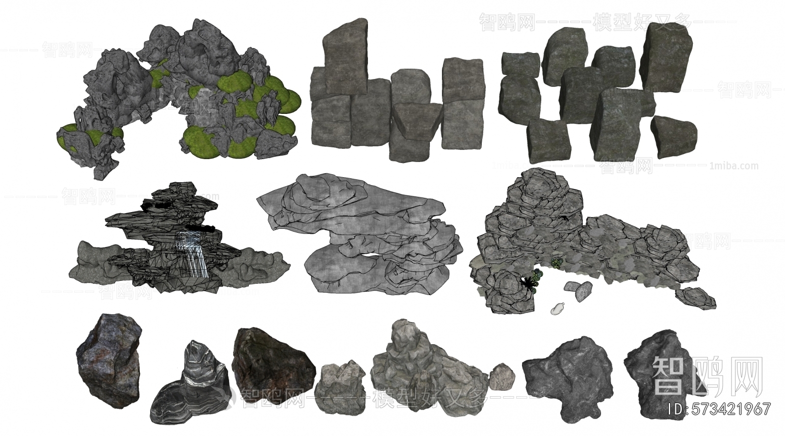 Modern Rockery Waterscape