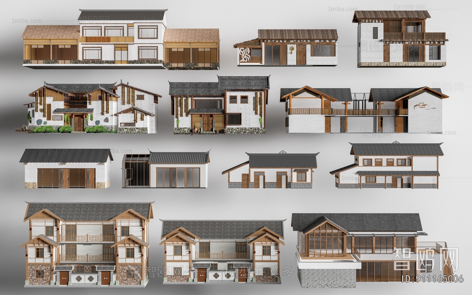 New Chinese Style Appearance Of Commercial Building