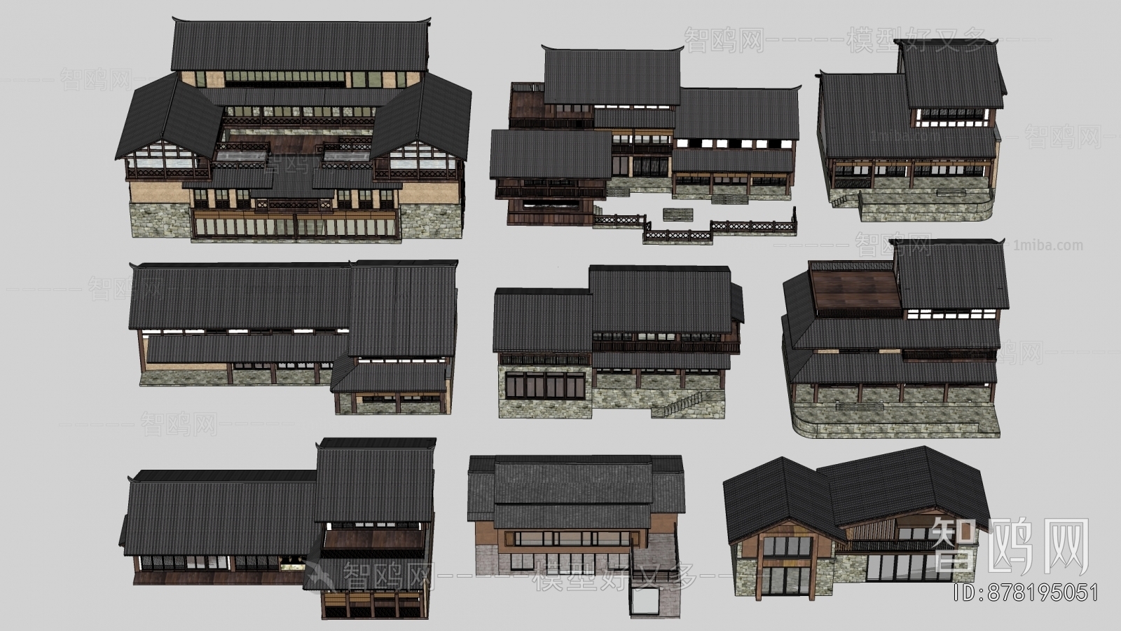 New Chinese Style Appearance Of Commercial Building