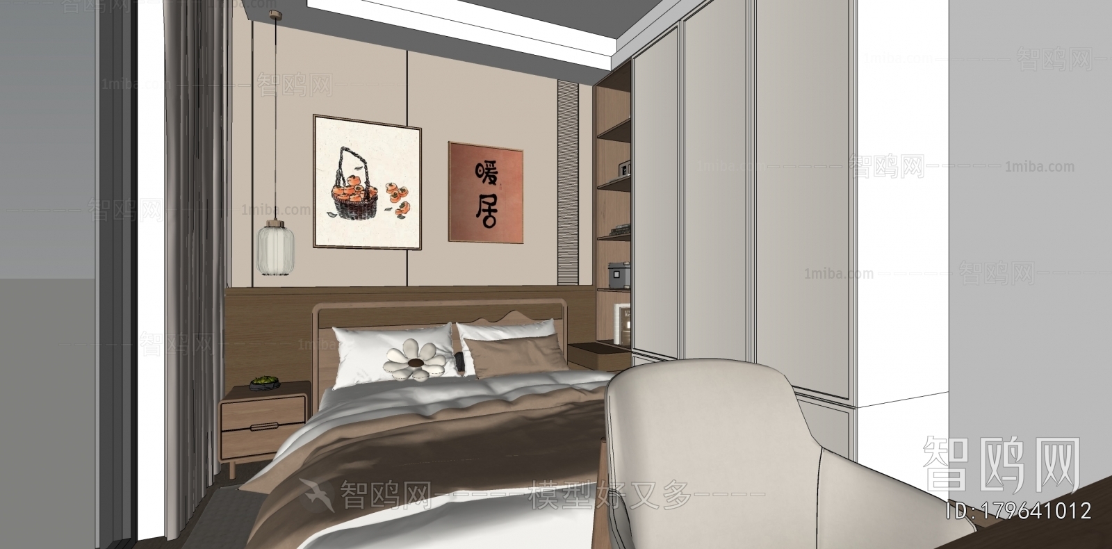 New Chinese Style Bedroom