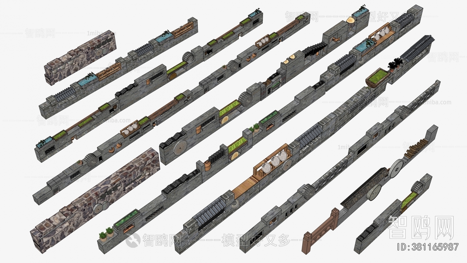 New Chinese Style Landscape Wall