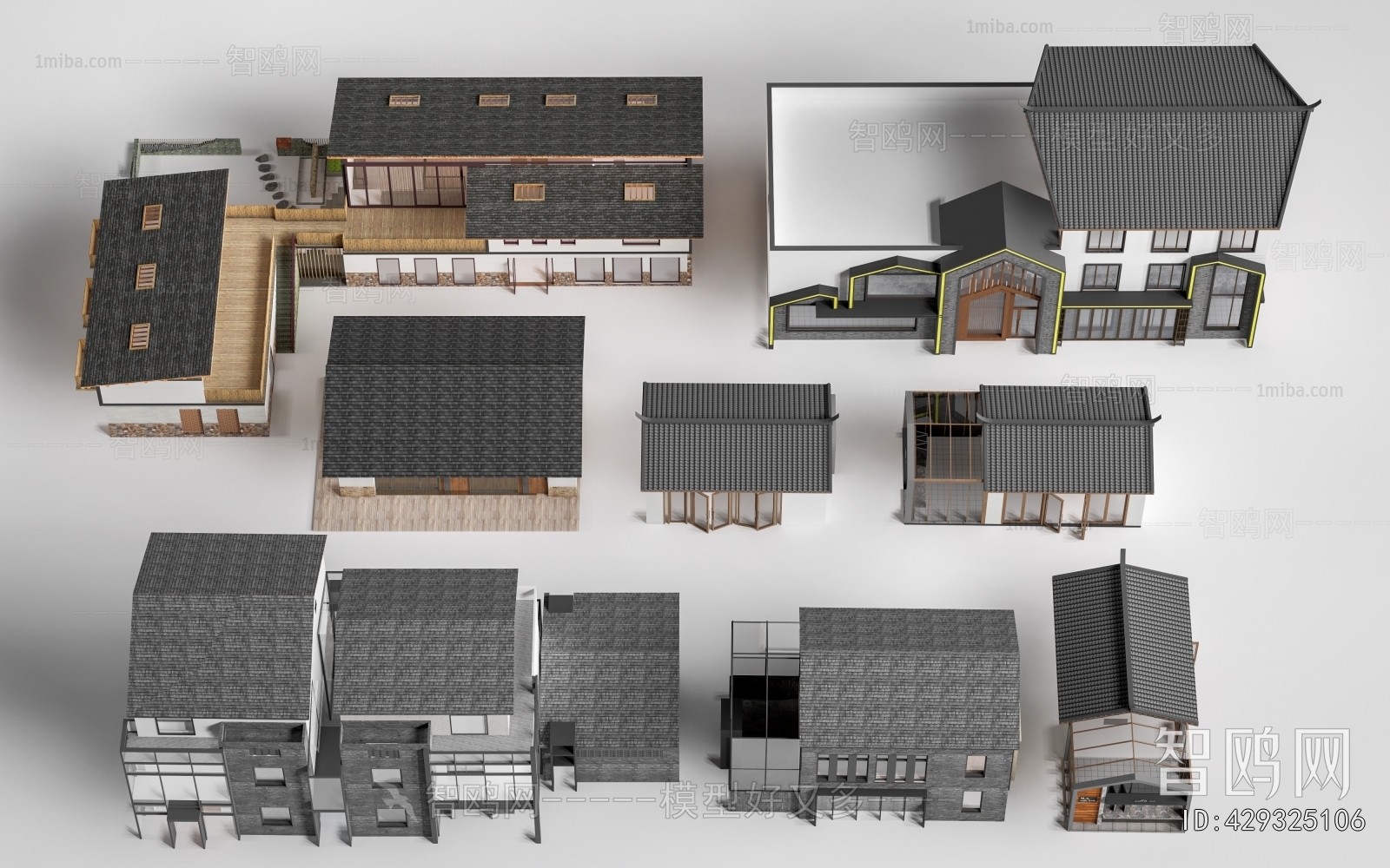 New Chinese Style Appearance Of Commercial Building