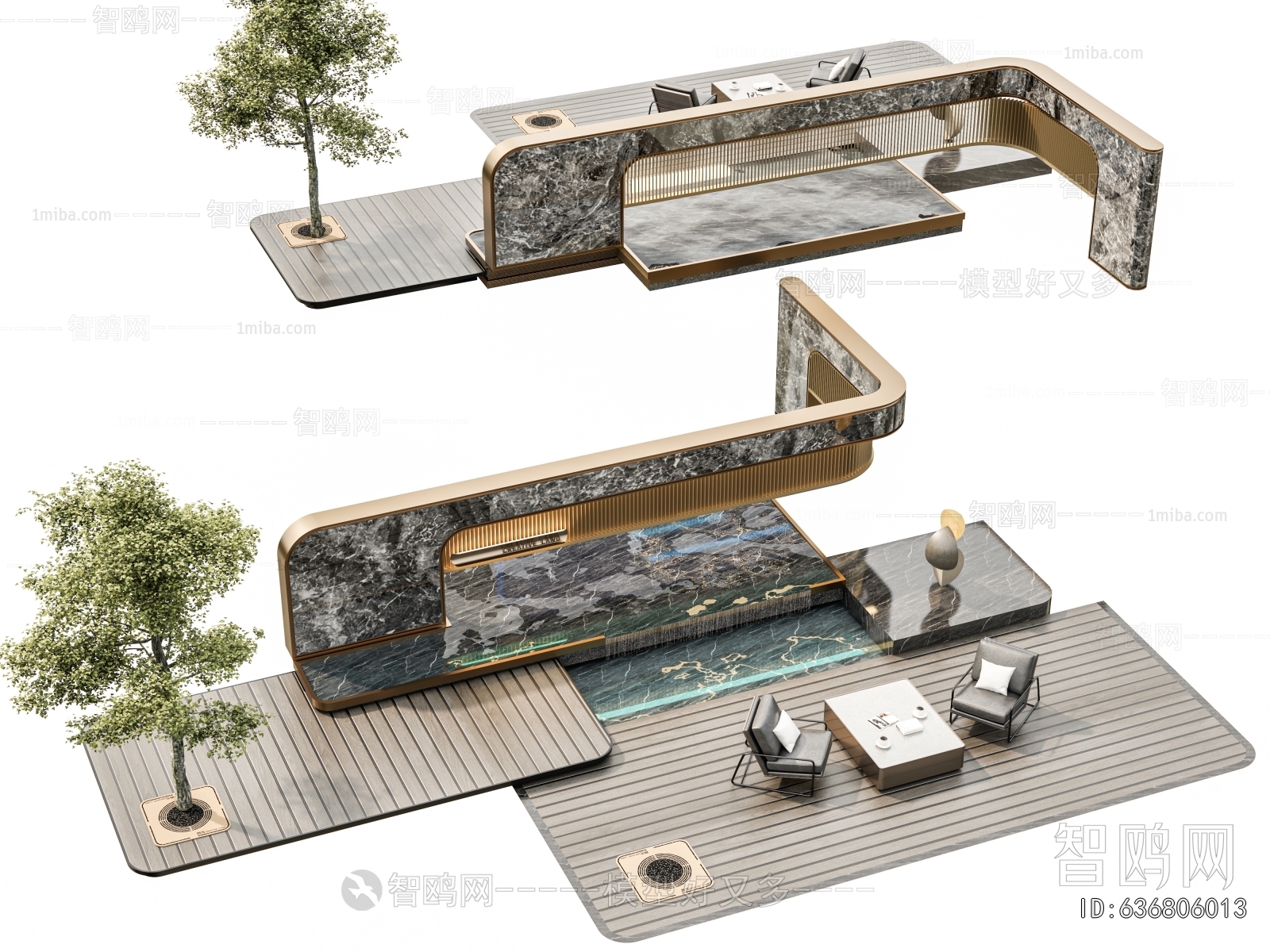 Modern Rockery Waterscape