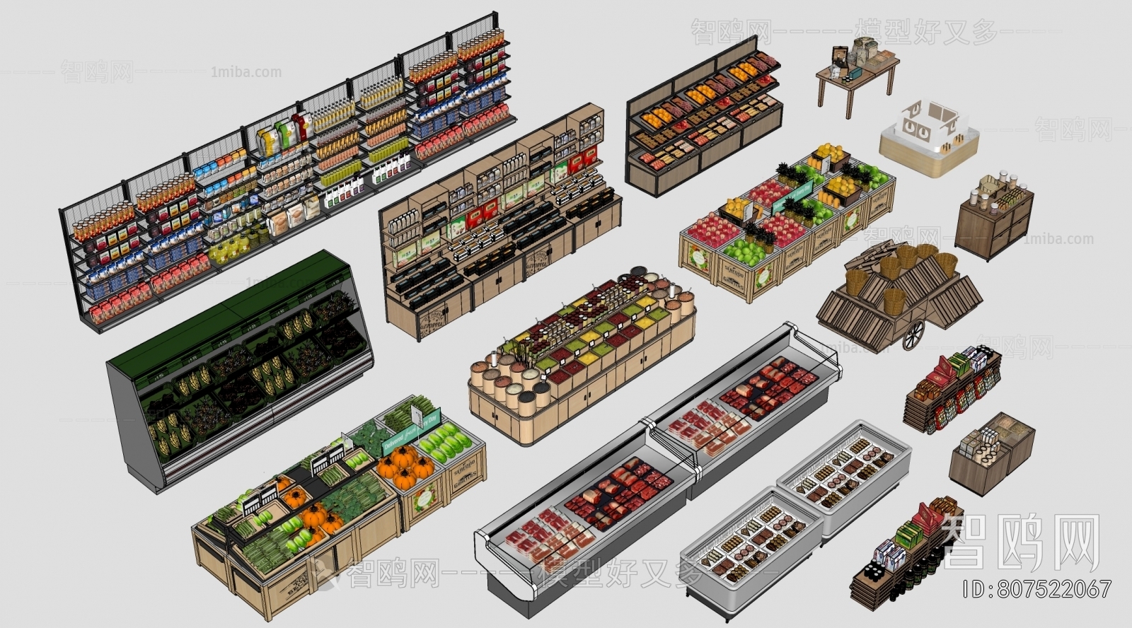 Modern Supermarket Shelf