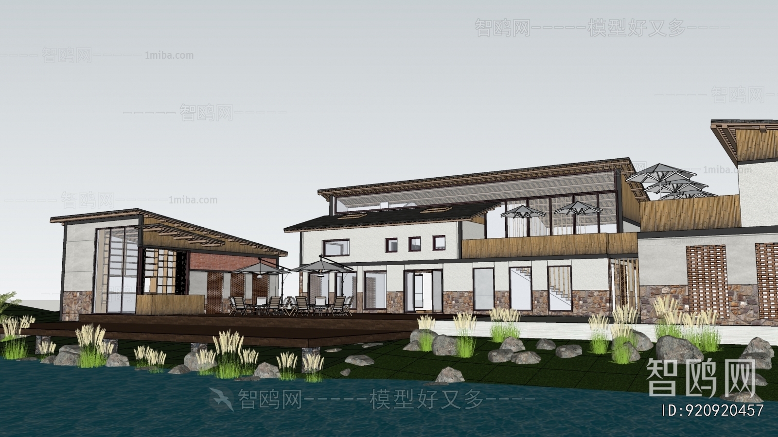 New Chinese Style Building Appearance