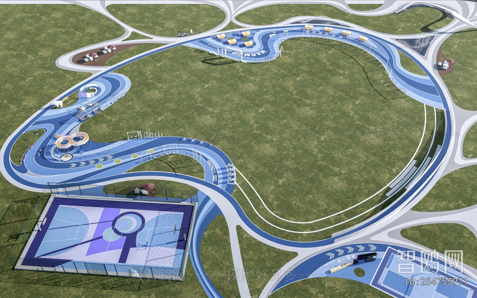 Modern Park Landscape