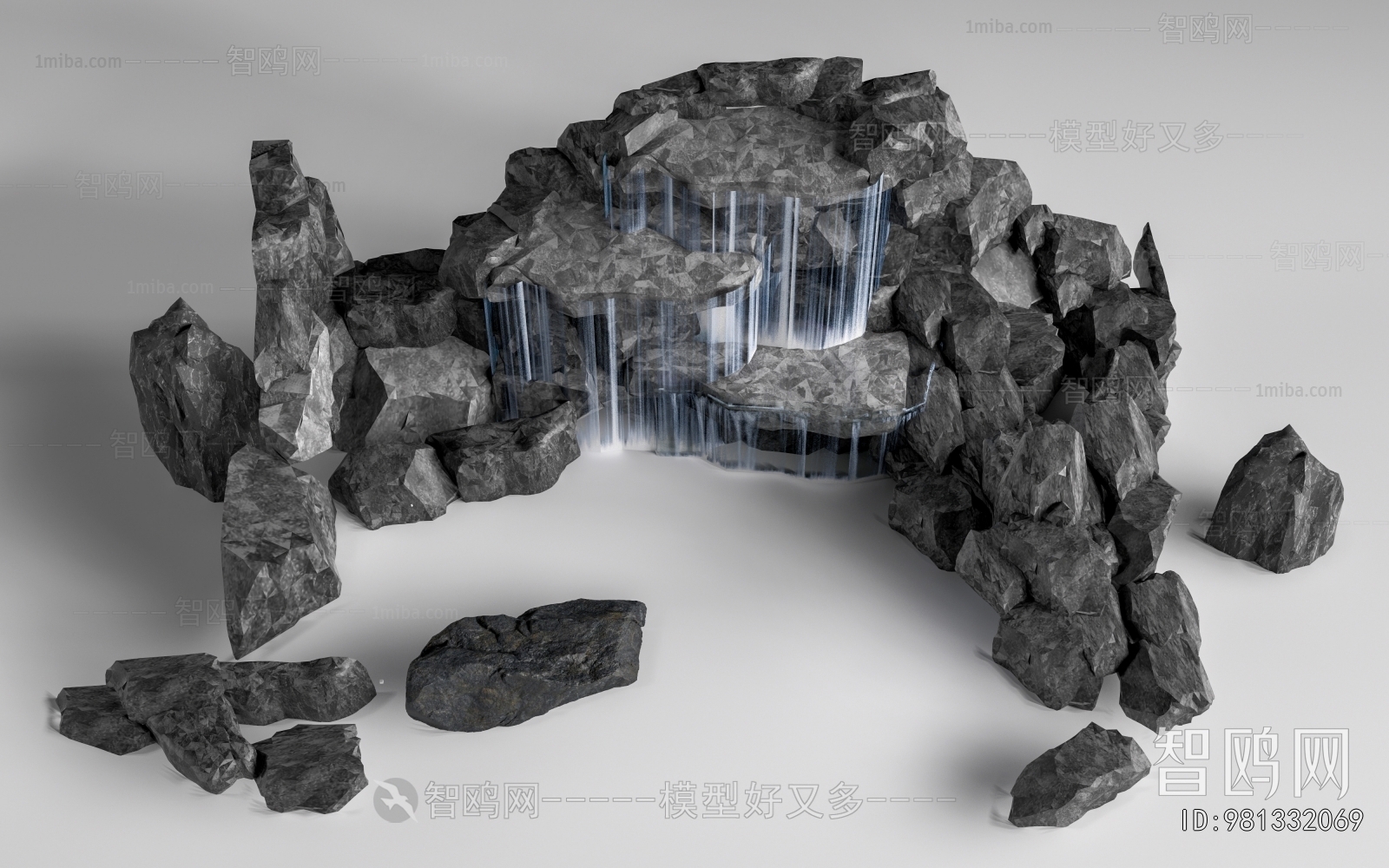 Modern Rockery Waterscape