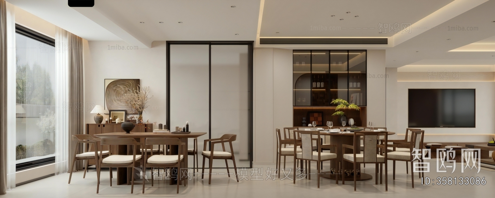 New Chinese Style A Living Room