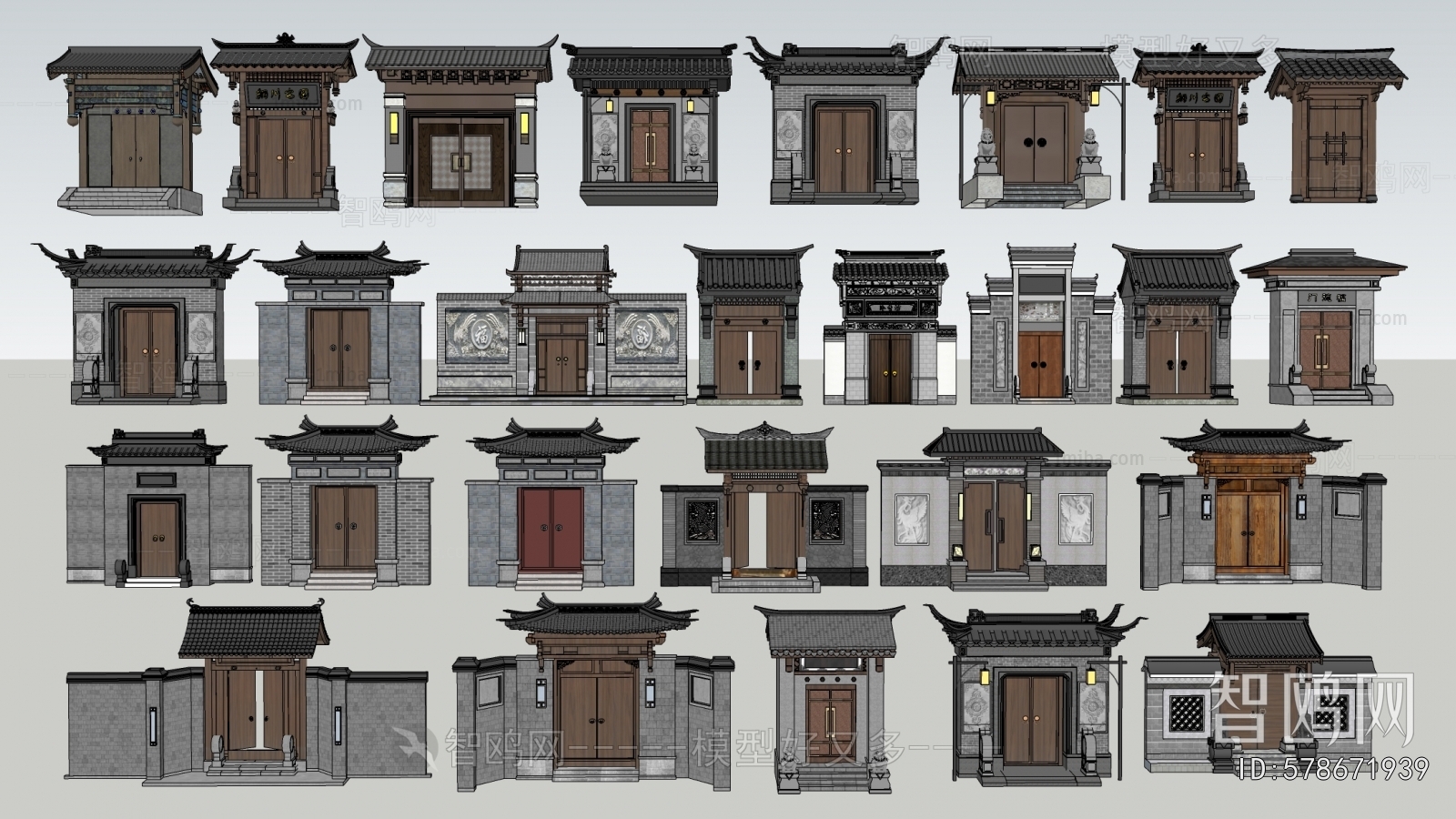 New Chinese Style Facade Element