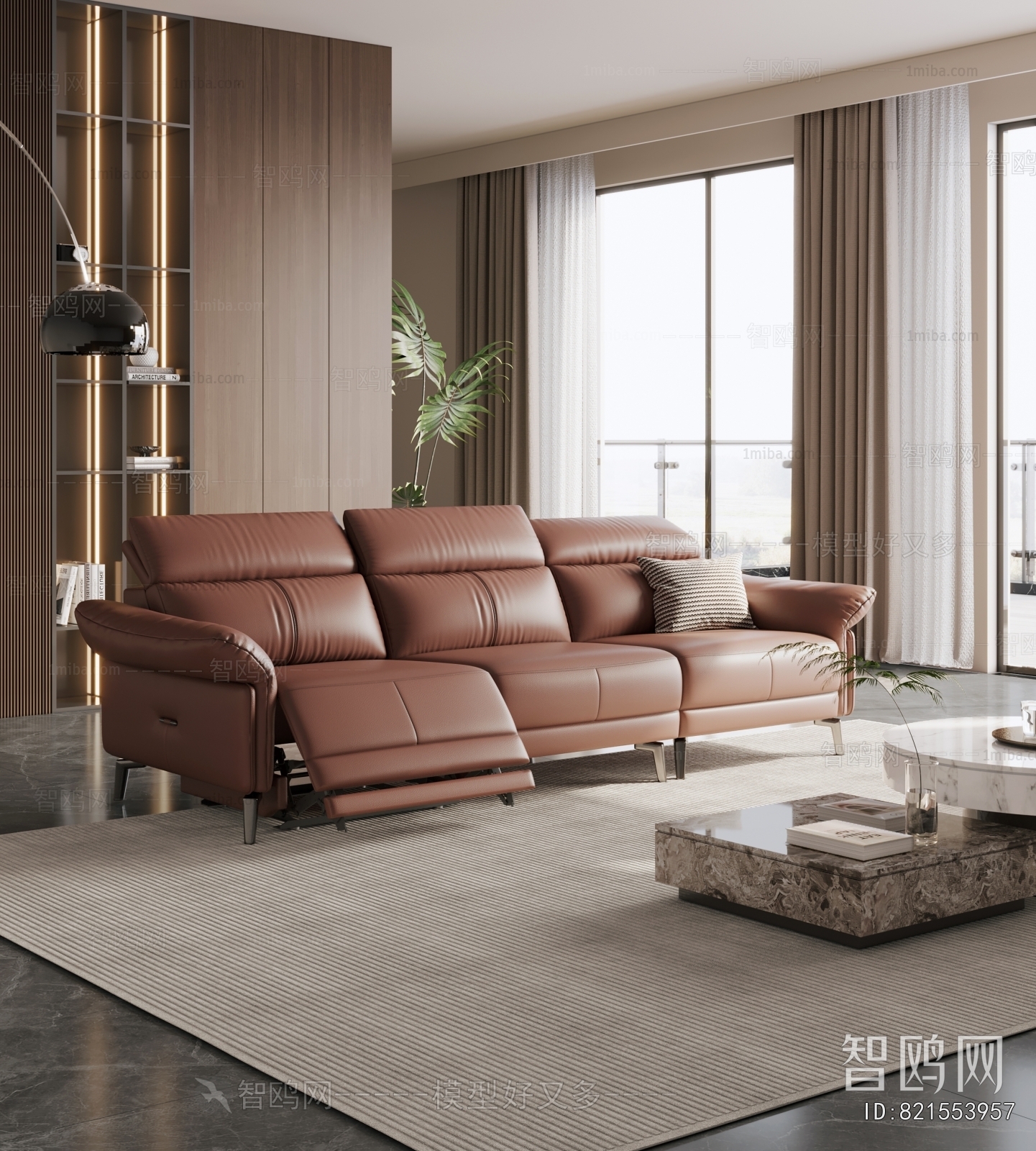 Modern Three-seat Sofa