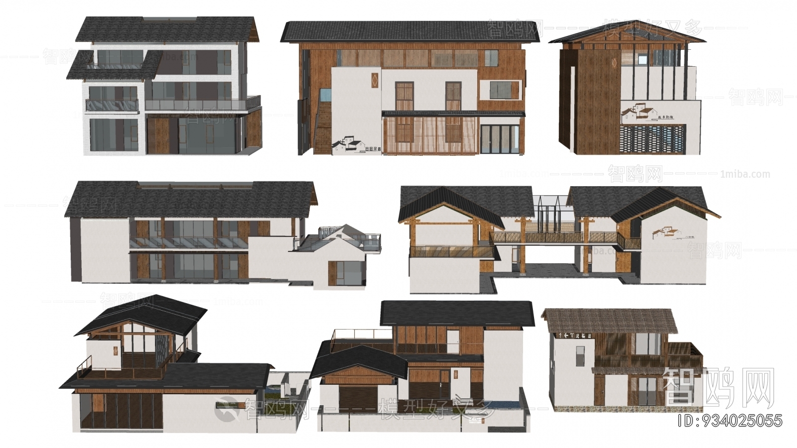 New Chinese Style Appearance Of Commercial Building