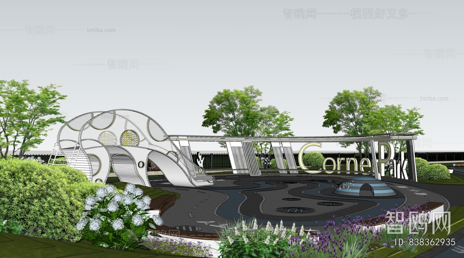 Modern Park Landscape