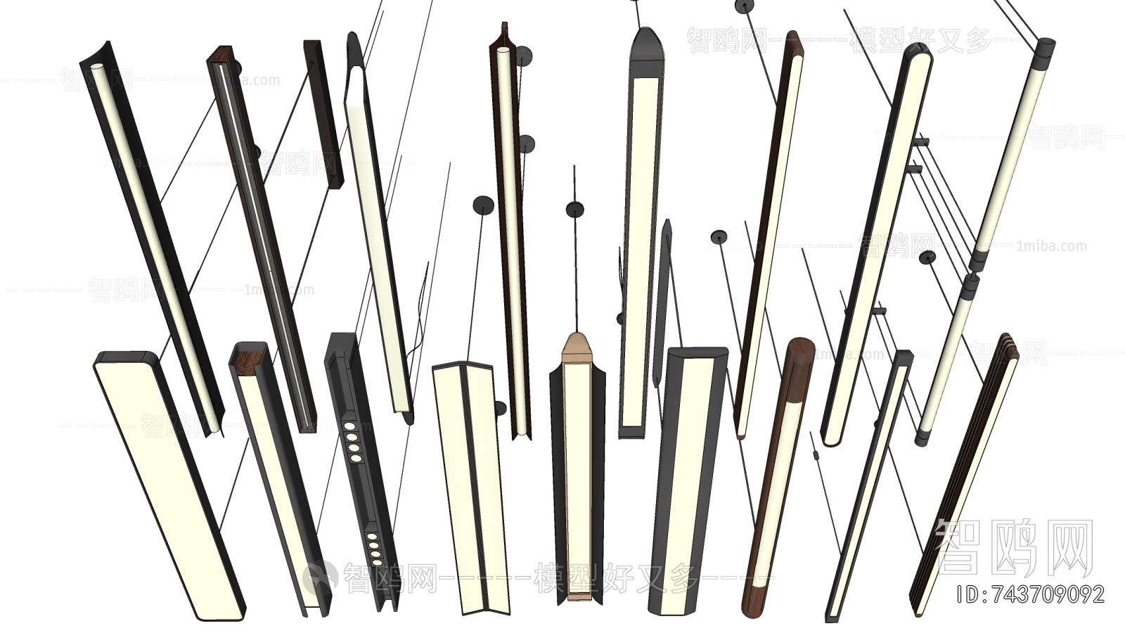 Modern Long Chandelier