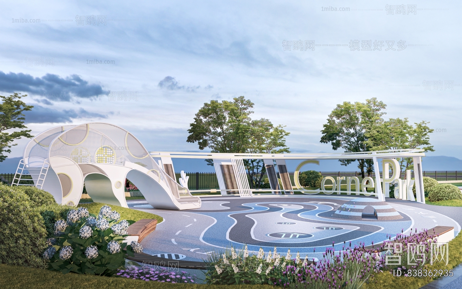 Modern Park Landscape