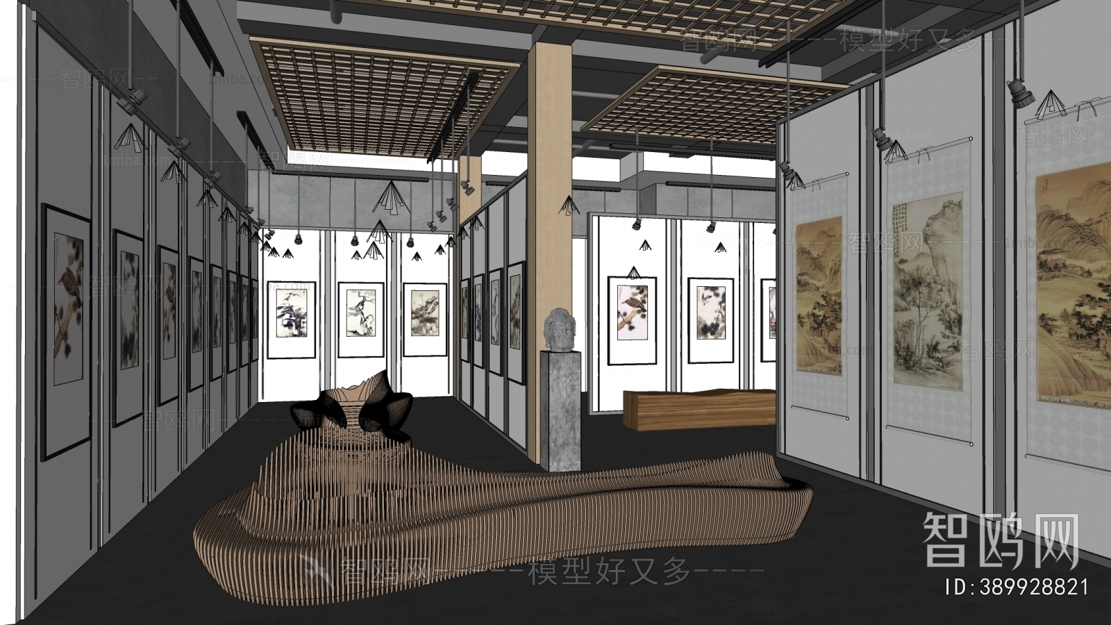 New Chinese Style Exhibition Hall