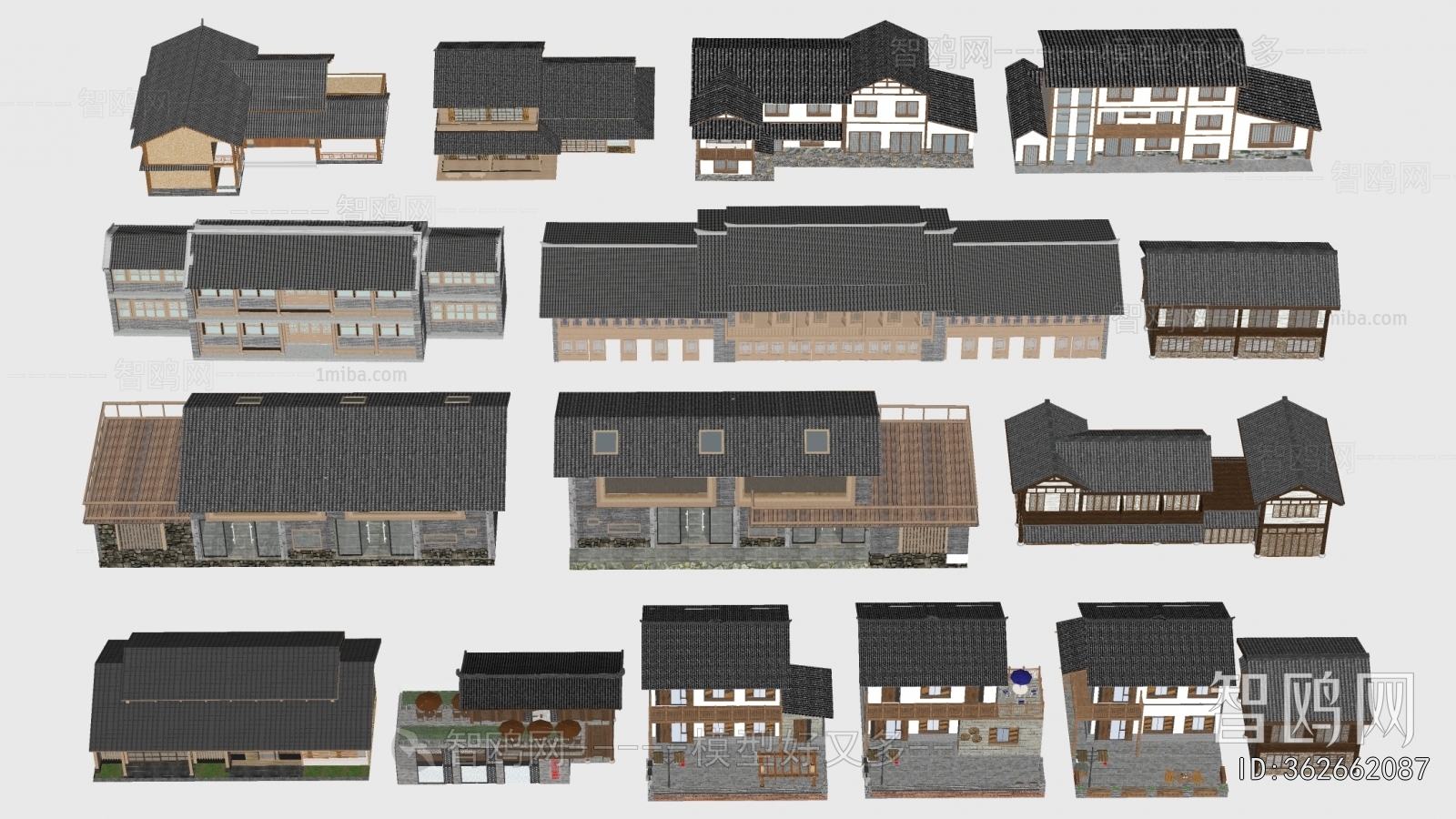 New Chinese Style Appearance Of Commercial Building