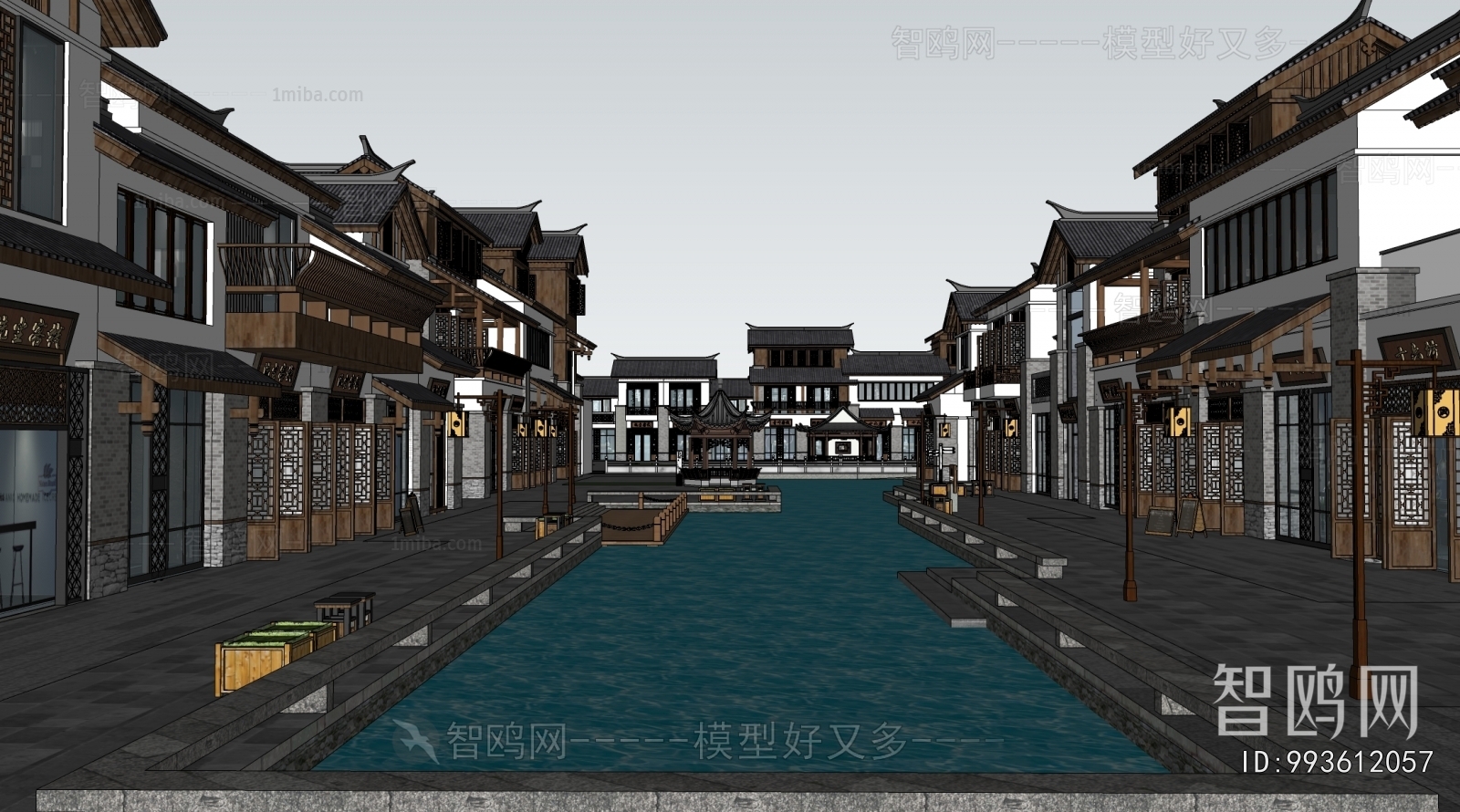 New Chinese Style Commercial Street