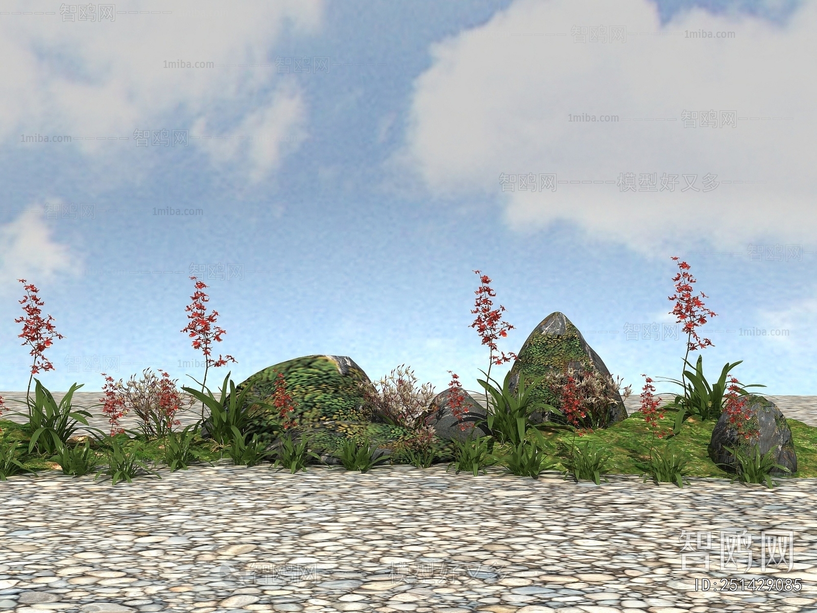 Modern Flowers And Grass