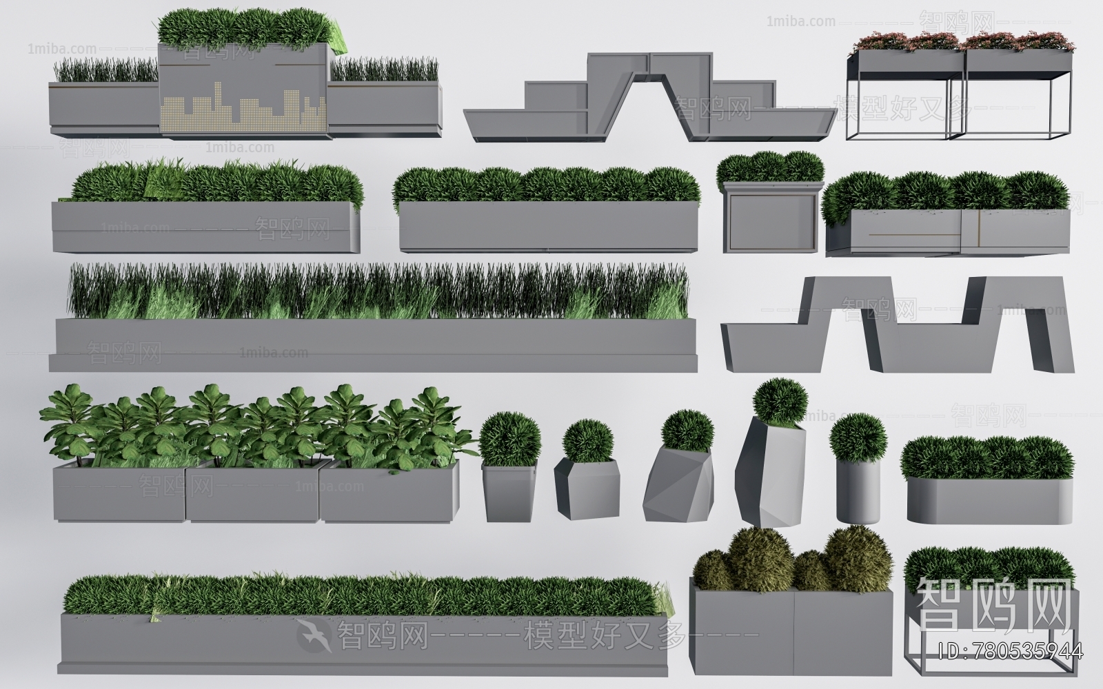 Modern Flower Bed, Flower Bowl, Flower Box