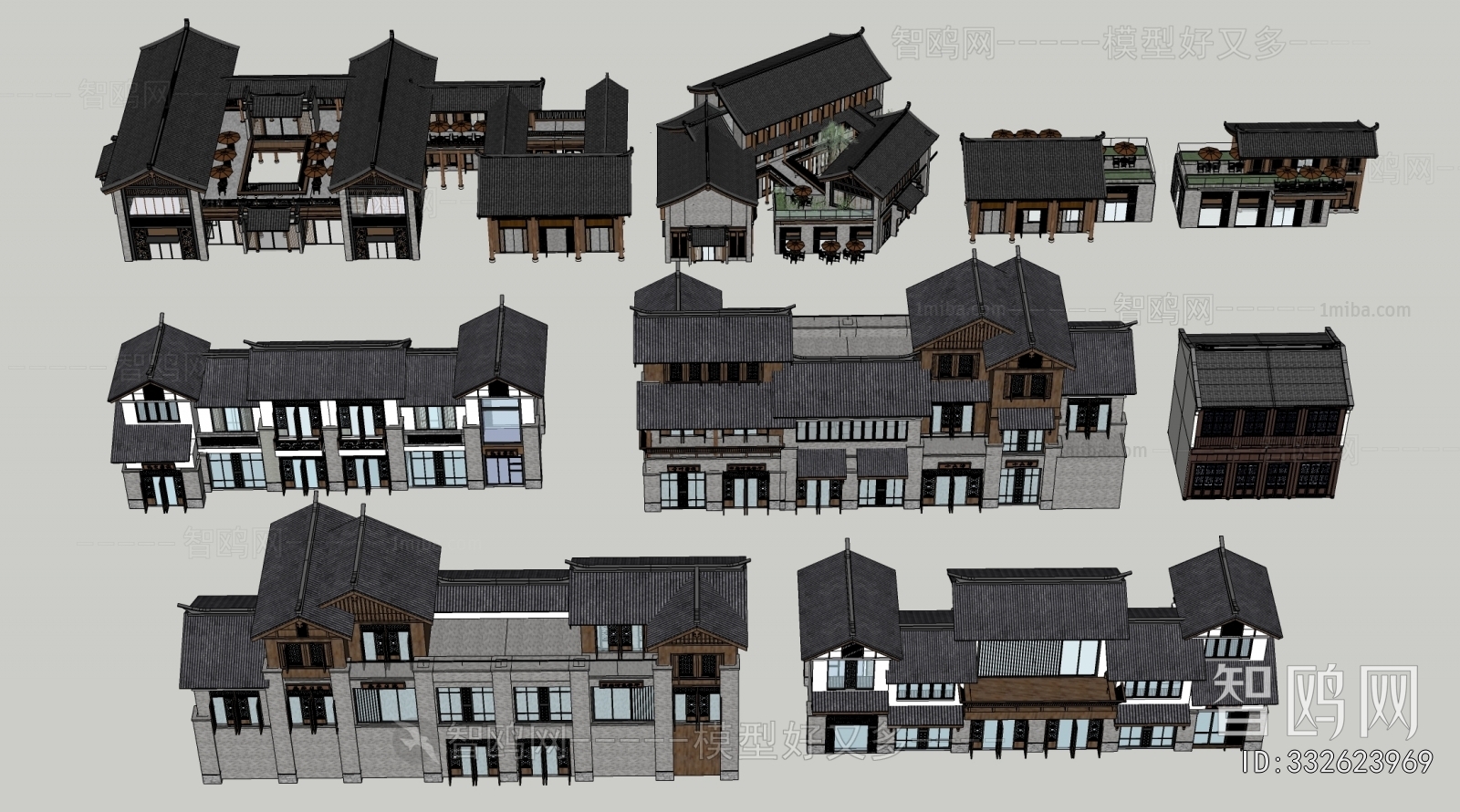 New Chinese Style Building Appearance