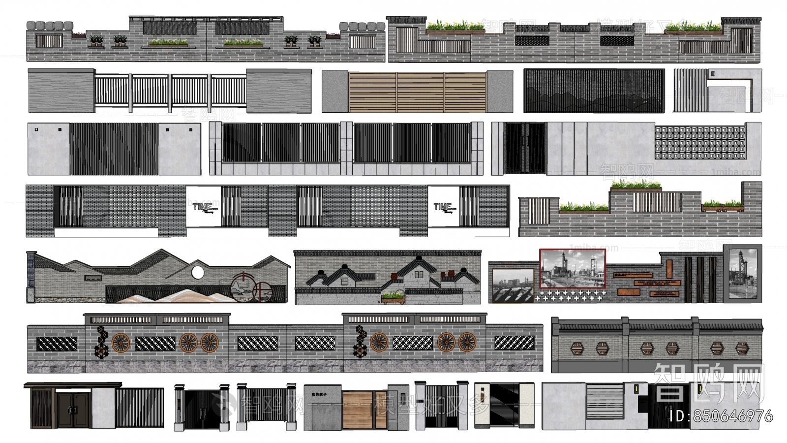 New Chinese Style Landscape Wall