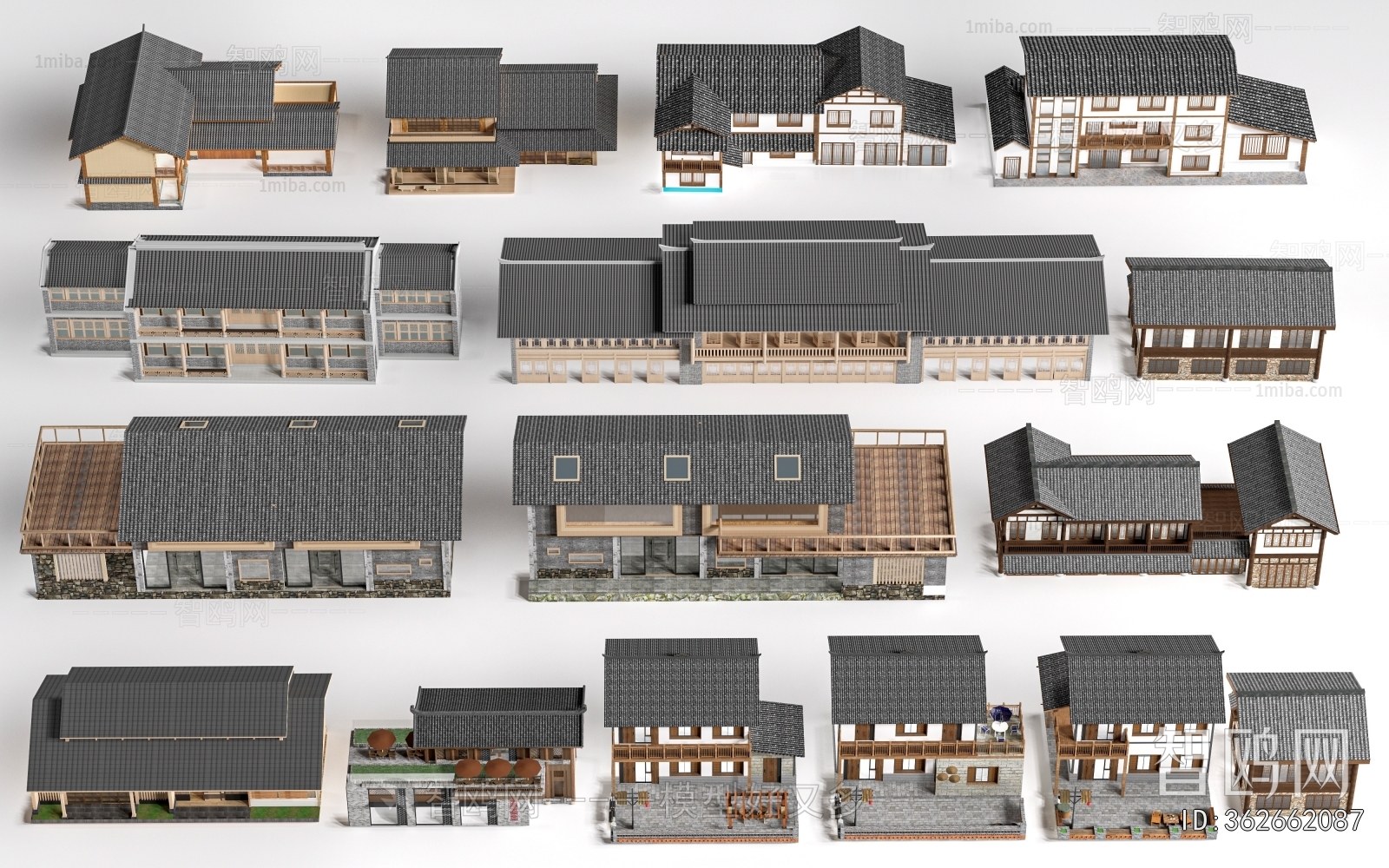 New Chinese Style Appearance Of Commercial Building