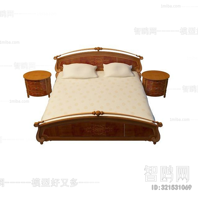 New Chinese Style Double Bed
