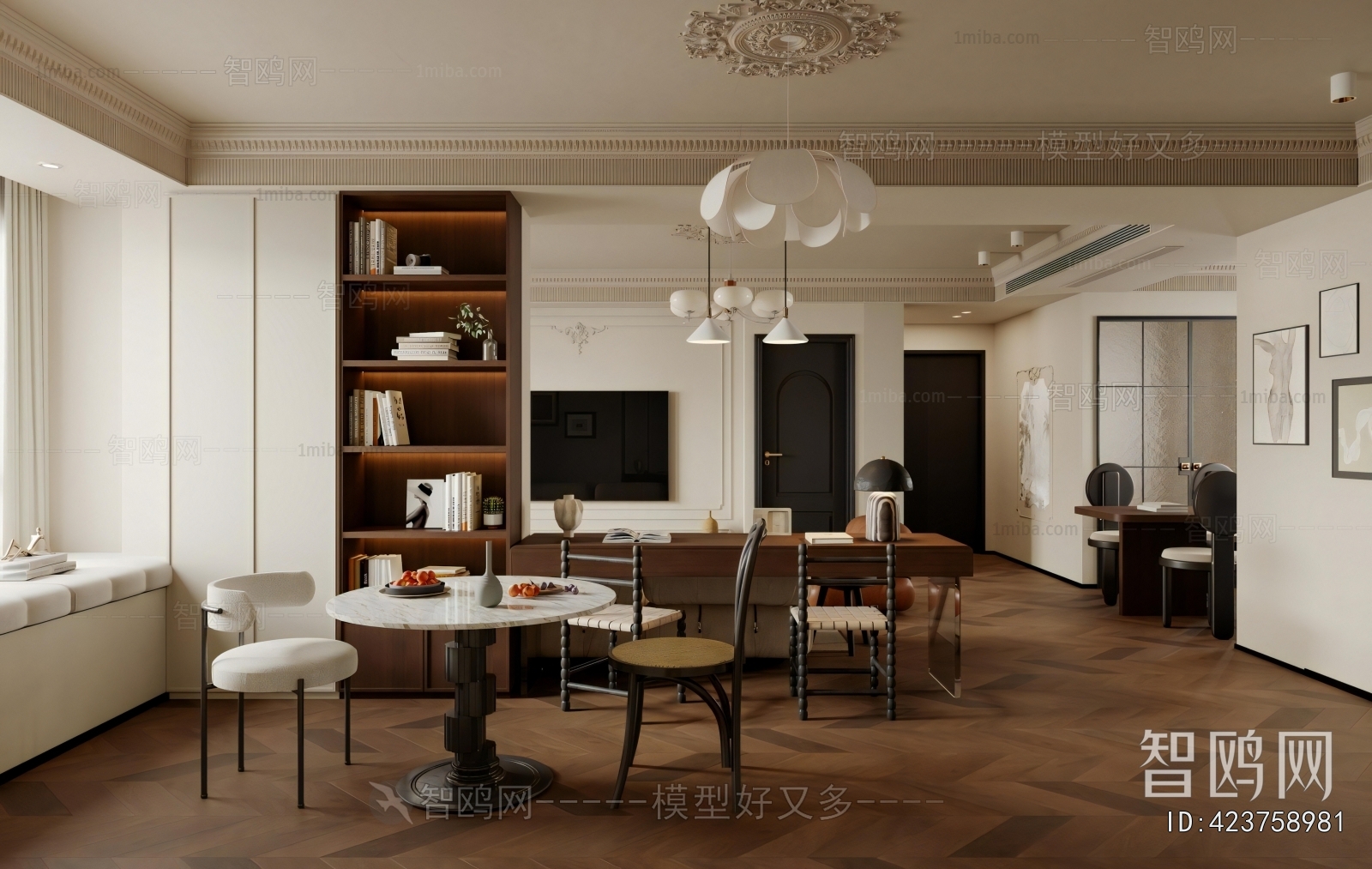 French Style Study Space