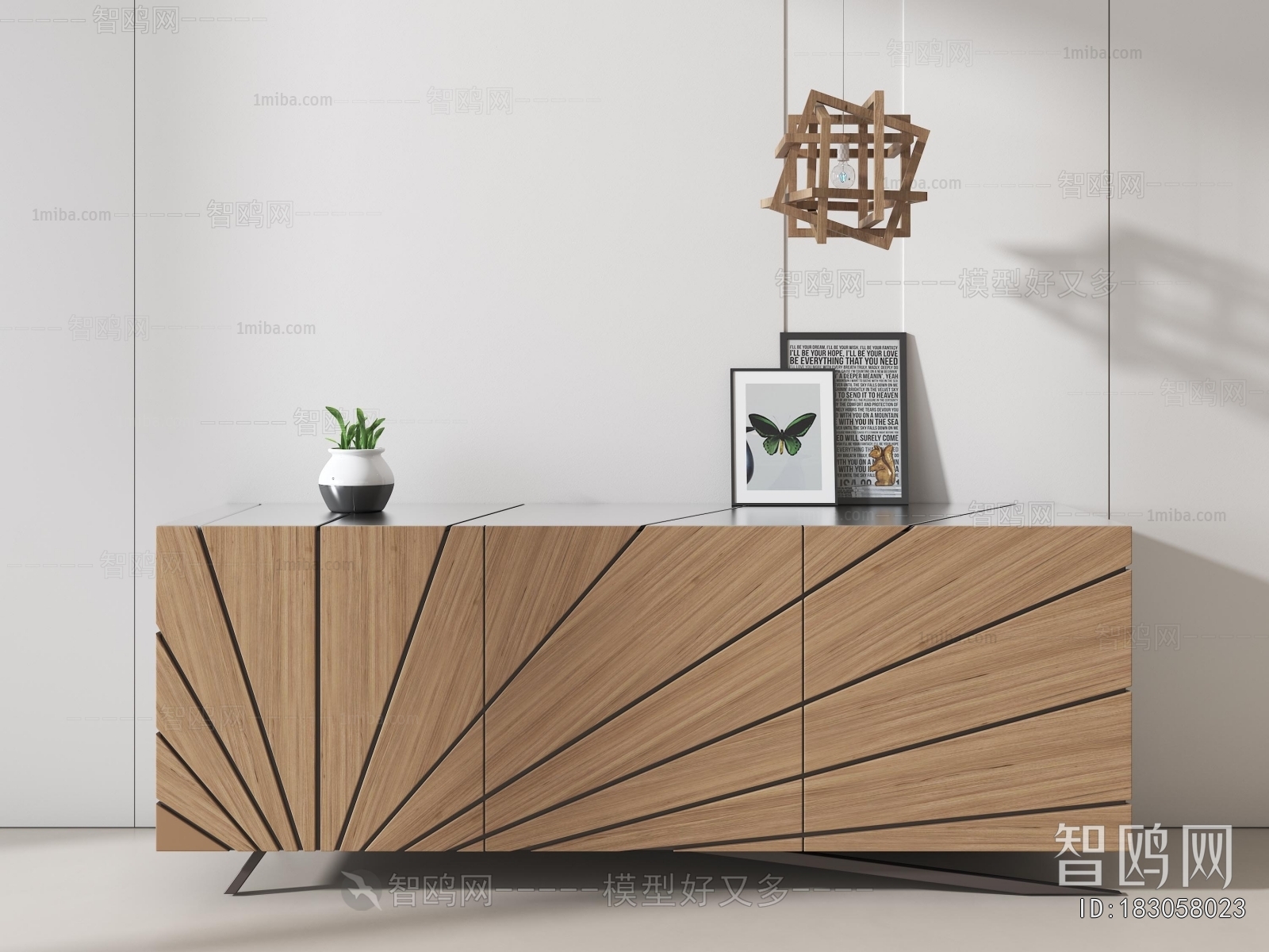 Wabi-sabi Style Entrance Cabinet