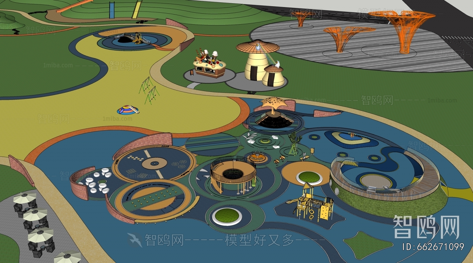 Modern Park Landscape