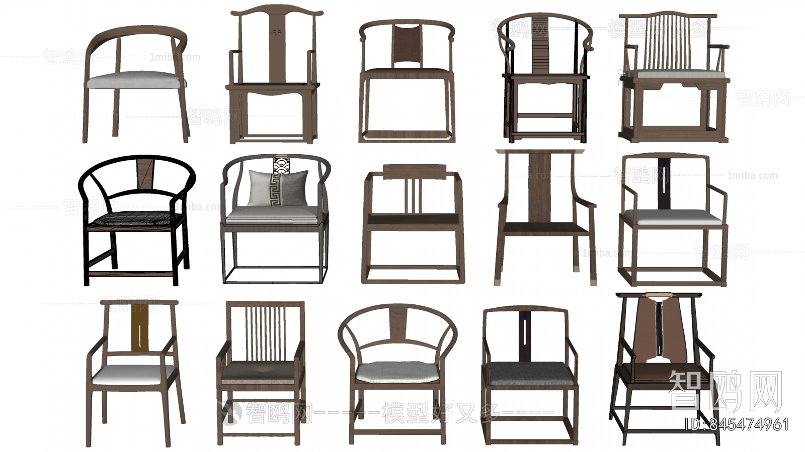 New Chinese Style Lounge Chair