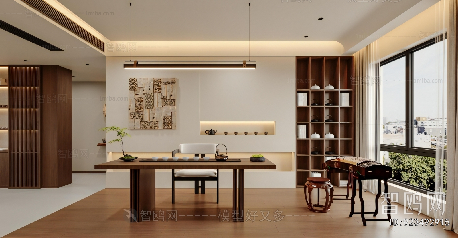 New Chinese Style A Living Room