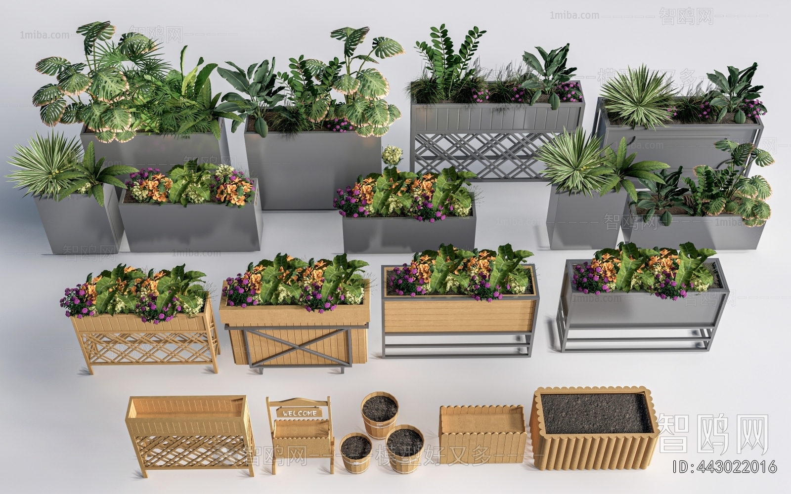 Modern Flower Bed, Flower Bowl, Flower Box