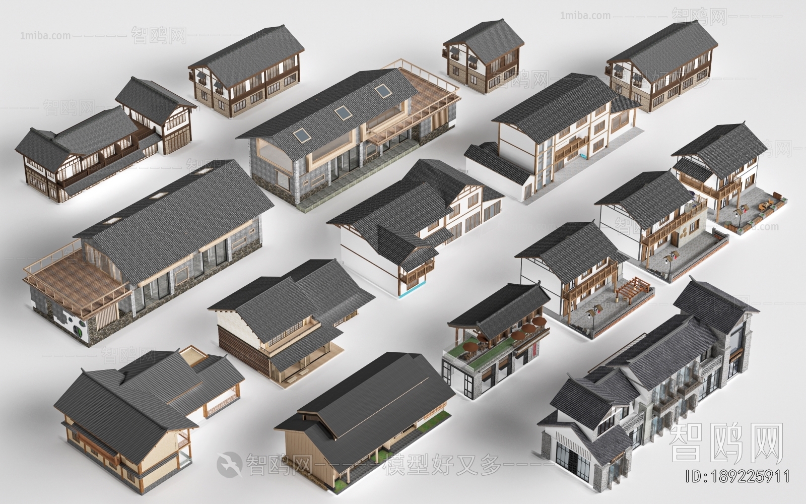 New Chinese Style Appearance Of Commercial Building