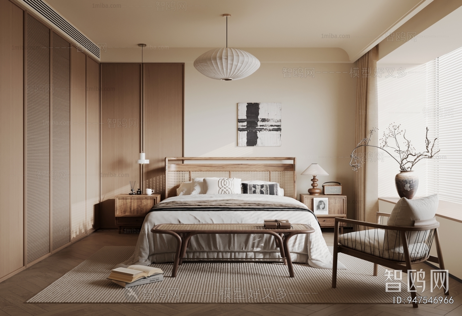 New Chinese Style Bedroom