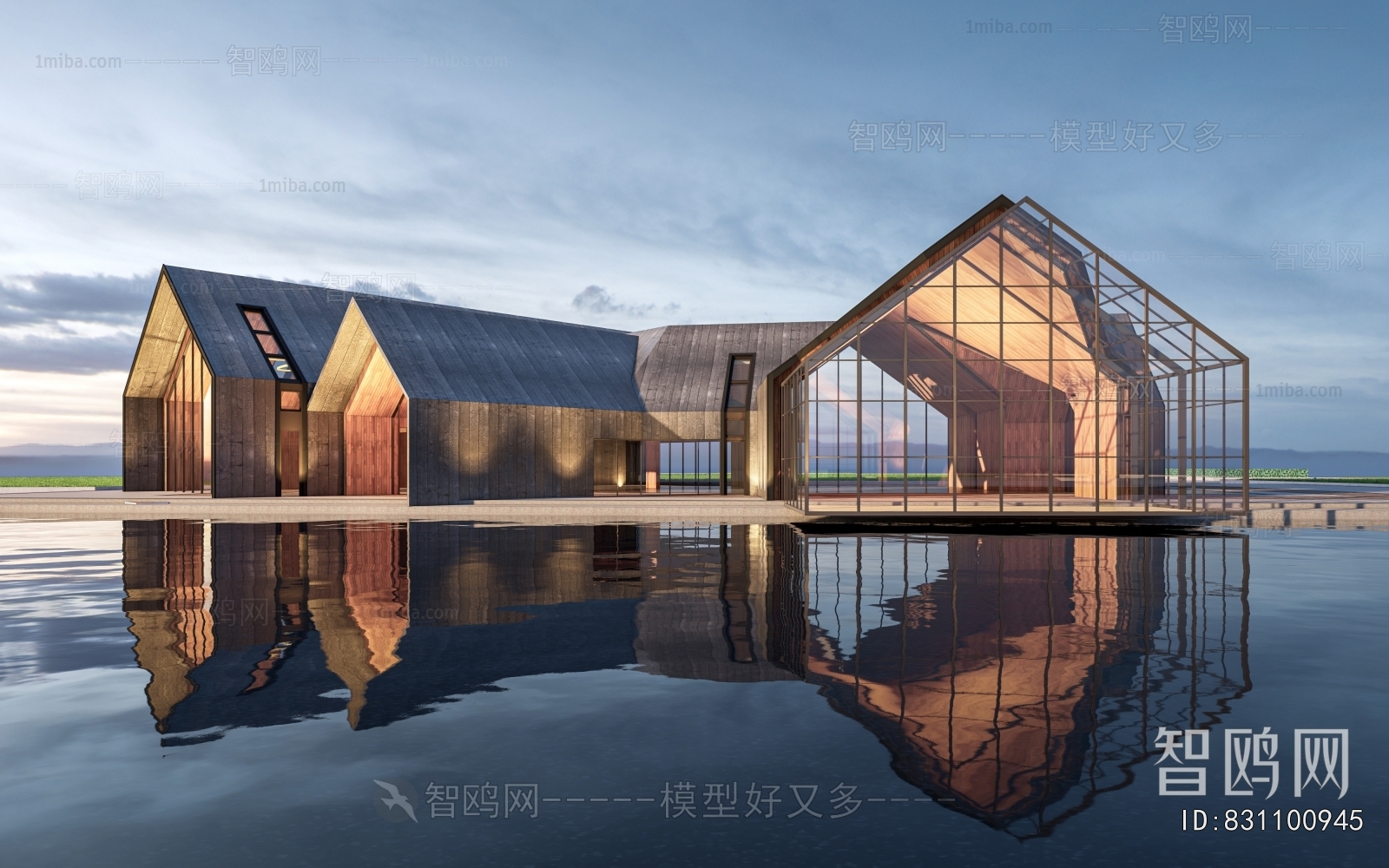 New Chinese Style Architecture Of Artistic Style