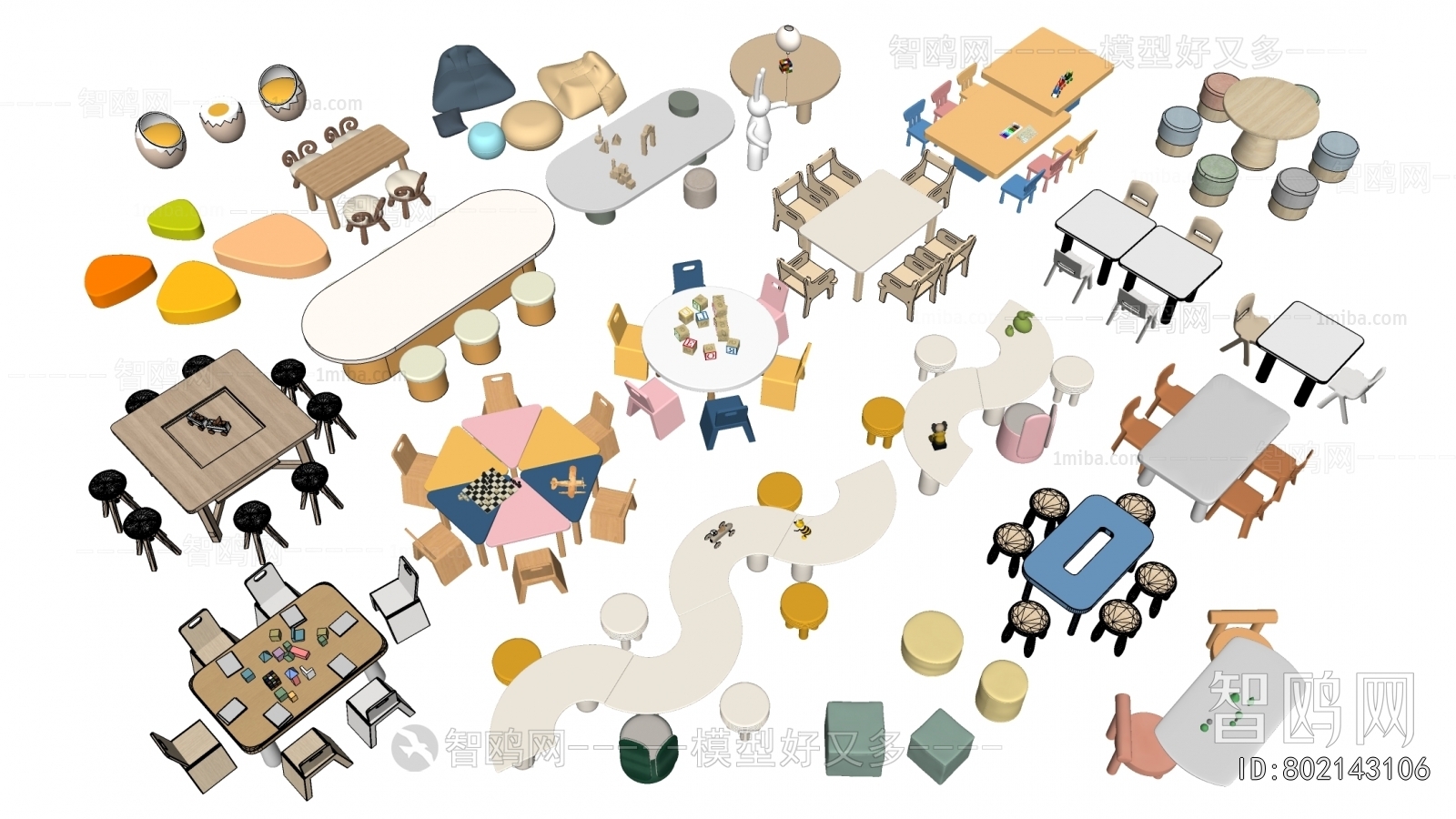 Modern Children's Table/chair