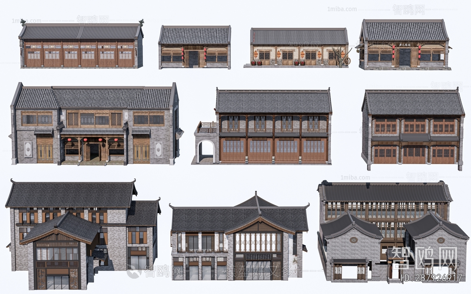 Chinese Style Appearance Of Commercial Building