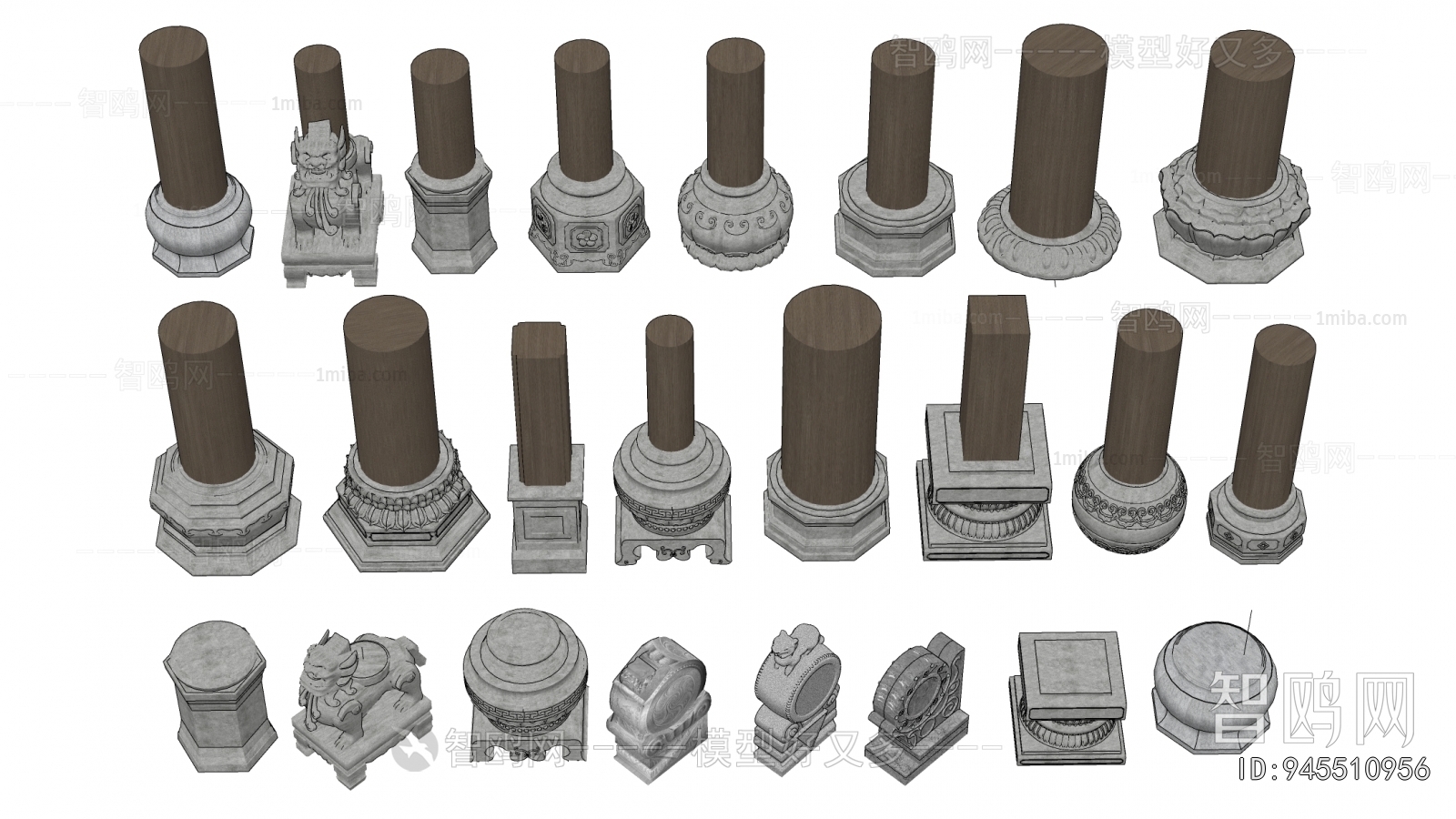 Chinese Style Column