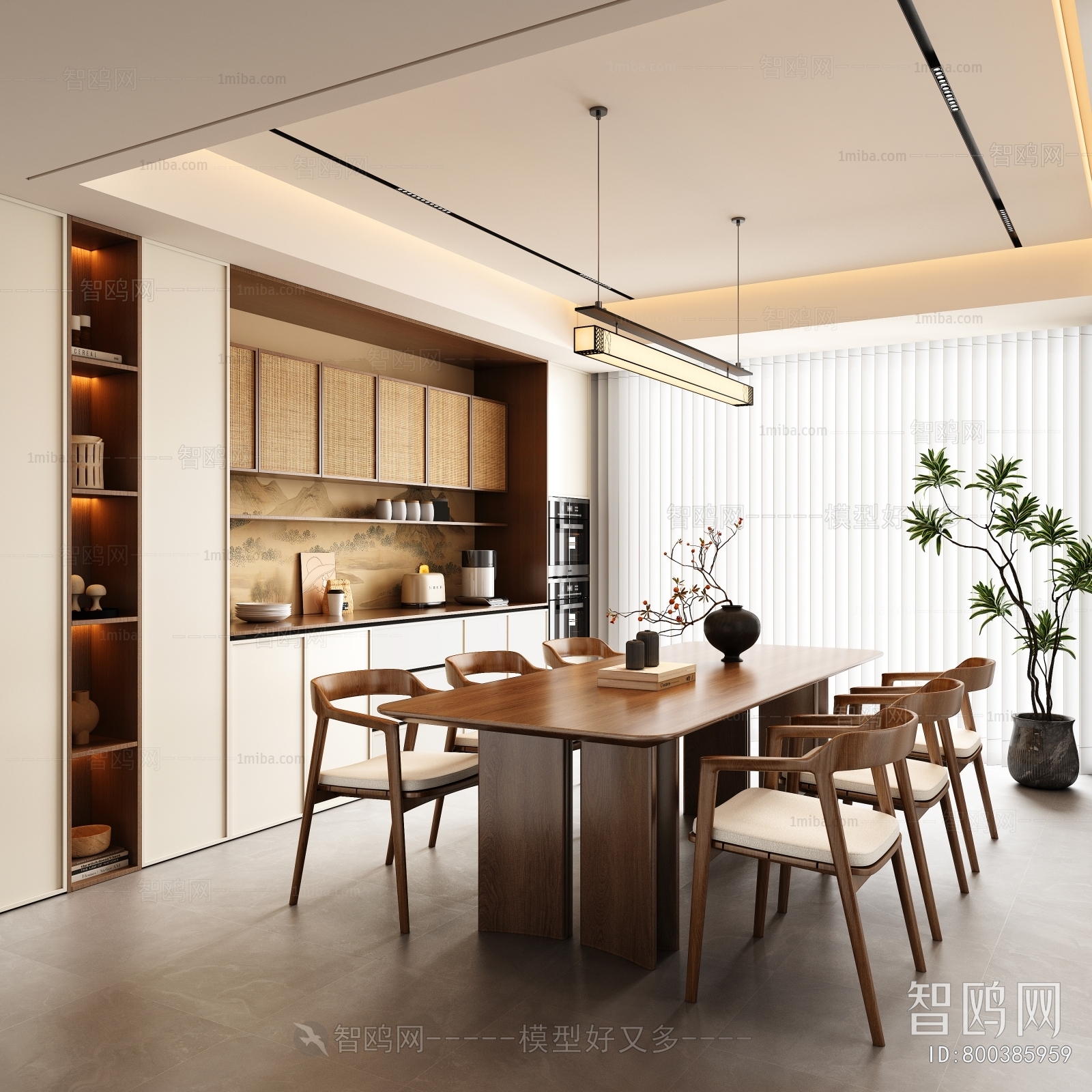 New Chinese Style Dining Room