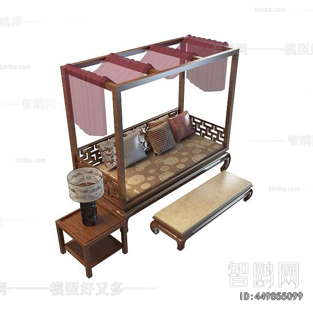 Chinese Style Arhat Bed