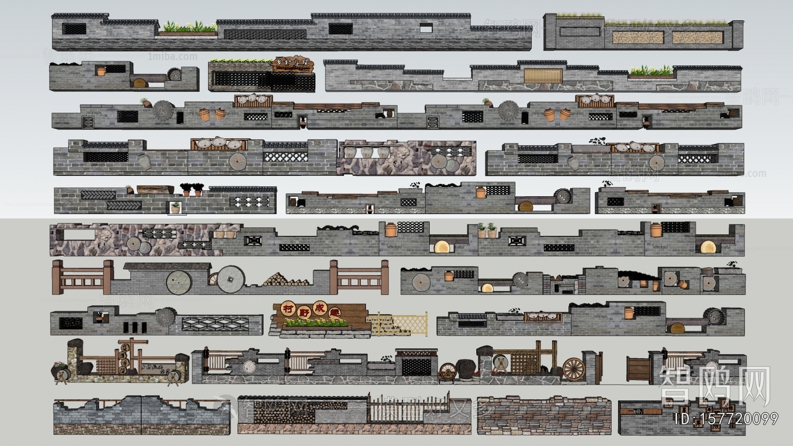 New Chinese Style Landscape Wall