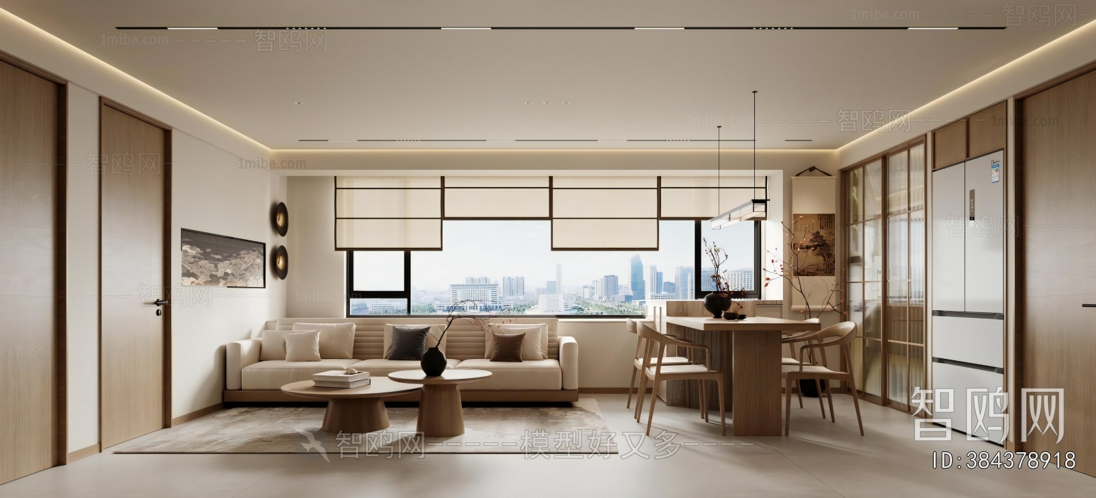 New Chinese Style A Living Room