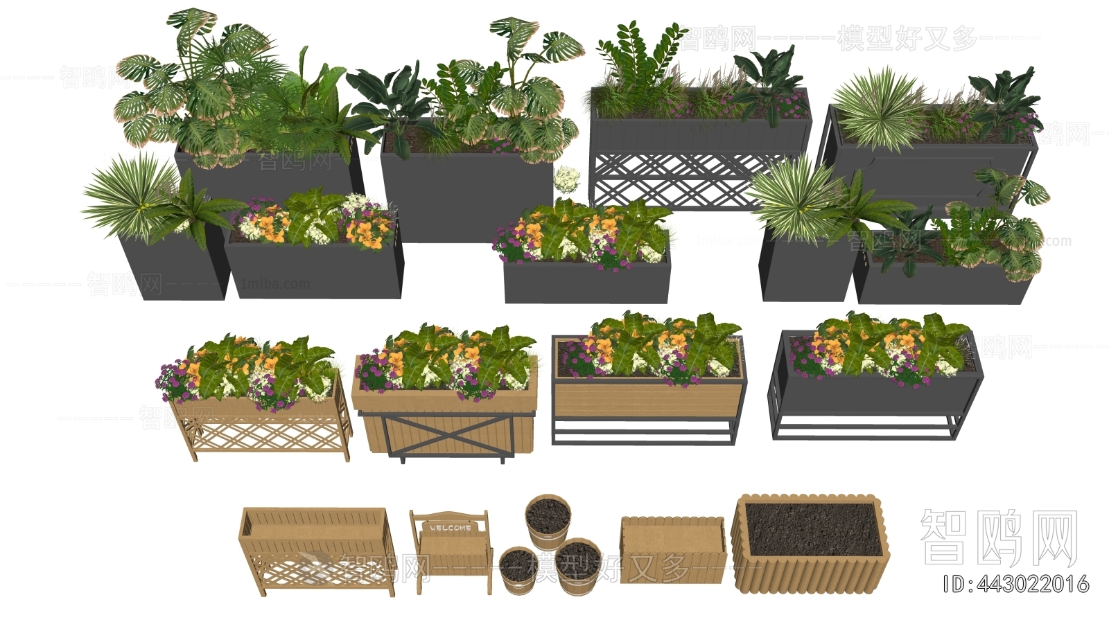 Modern Flower Bed, Flower Bowl, Flower Box