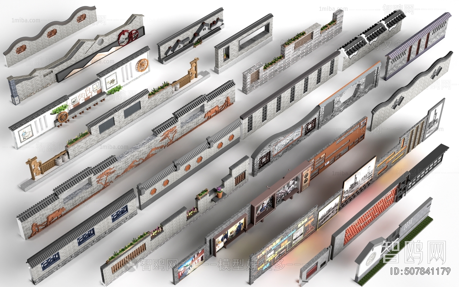 New Chinese Style Landscape Wall