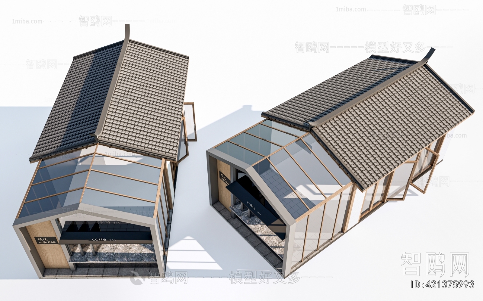 New Chinese Style Appearance Of Commercial Building